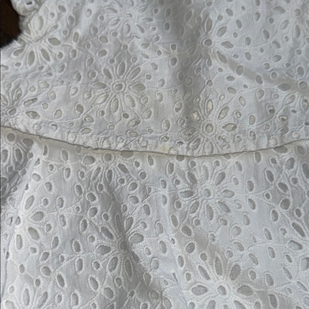 Elegant White Eyelet baby Dress 18-24 2T tartine et chocolat NWT spring easter - Picture 3 of 7